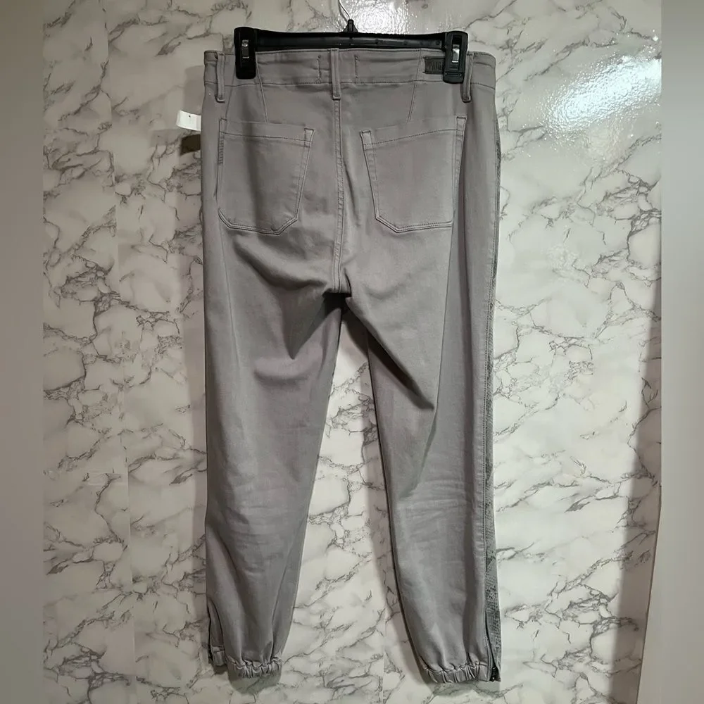 PAIGE Mayslie Jogger Gray Snakeskin Accent Women's Size 28 - Picture 10 of 10